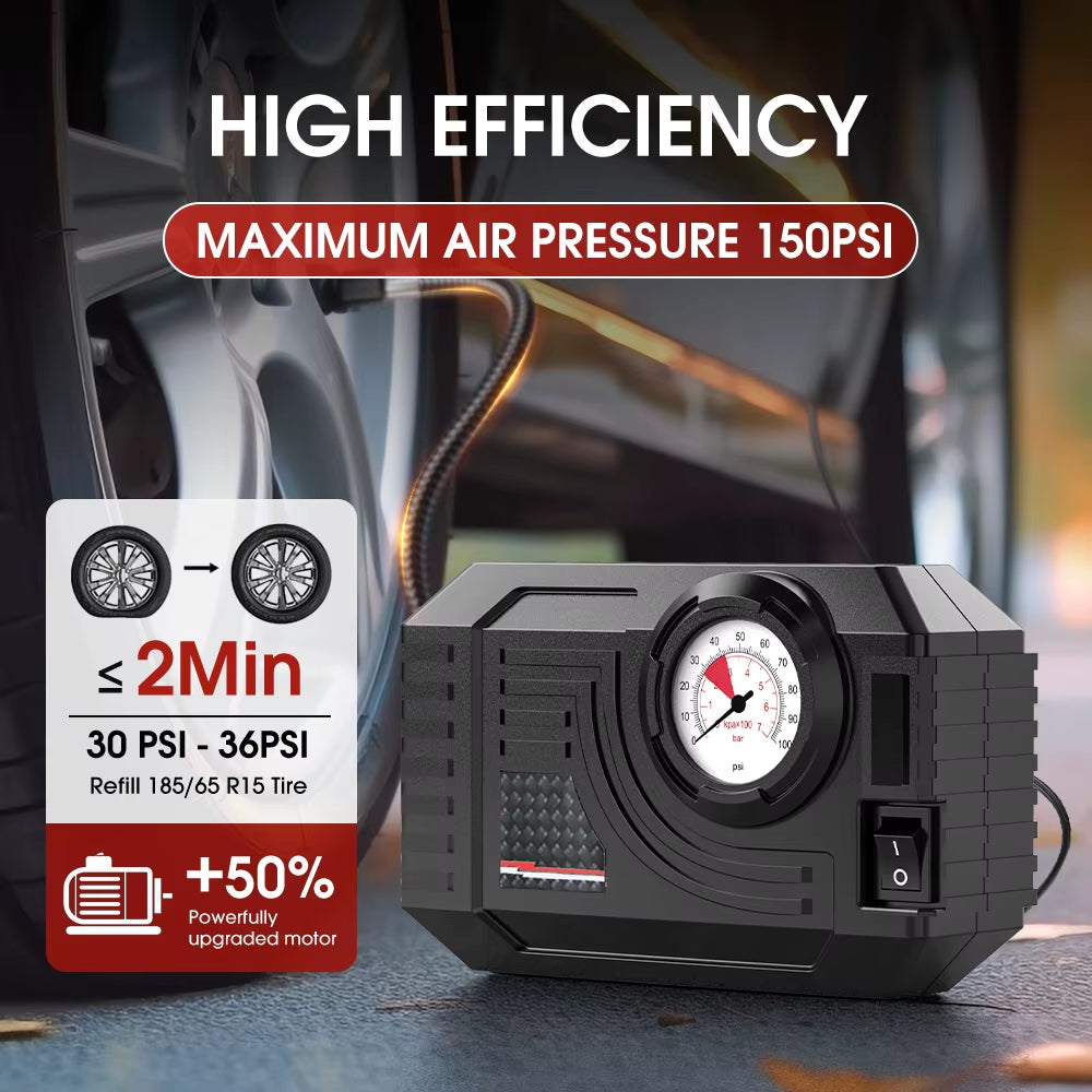 Mini Air Pump Tire Inflator Car Electric Mini 20L/Min Portable Air Compressor for Car Motorcycles Bicycle Inflatable